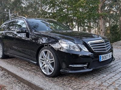 Usado Mercedes E220 Avantgarde 170 CV (125 kW) 2012 Negro Familiar