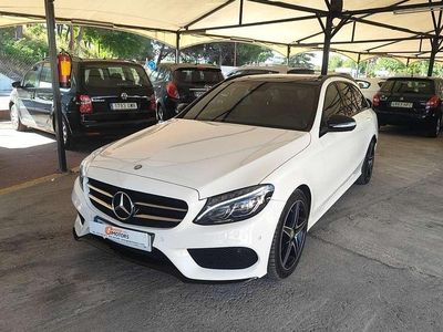 Blanco Usado 2015 Mercedes C220 AMG line Familiar | 17.500 € (Precio justo)