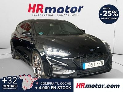 Usado Ford Focus ST-Line 125 CV (91 kW) 2019 Negro Berlina