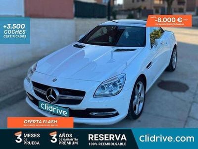 Usado Mercedes SLK200 184 CV (135 kW) 2013 Blanco Descapotable