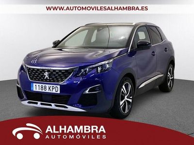 Usado Peugeot 3008 GT-line 130 CV (95 kW) 2018 Azul SUV
