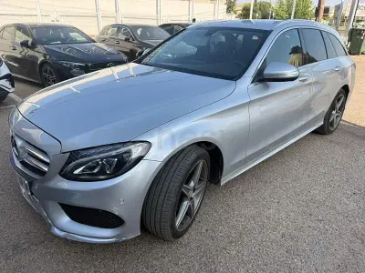 Usado Mercedes C220 AMG 170 CV (125 kW) 2015 Gris / plata Familiar