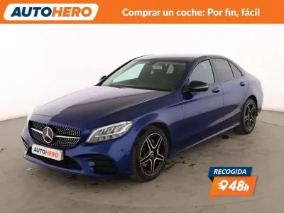 Usado Mercedes C200 160 CV (117 kW) 2020 Azul Berlina