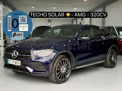 Usado Mercedes GLC300e 320 CV (235 kW) 2023 Azul Coupe