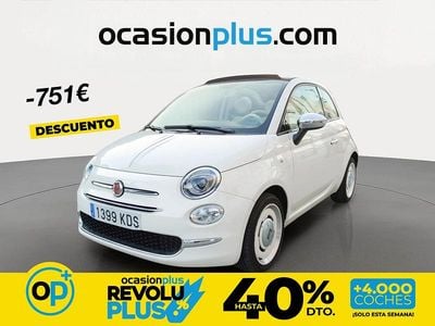 Usado Fiat 500 69 CV (50 kW) 2017 Blanco Descapotable