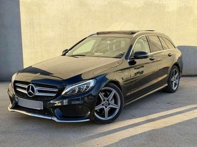 Usado Mercedes C200 150 CV (110 kW) 2018 Negro Familiar
