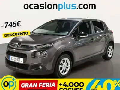 Usado Citroën C3 Feel 68 CV (50 kW) 2019 Gris Utilitario