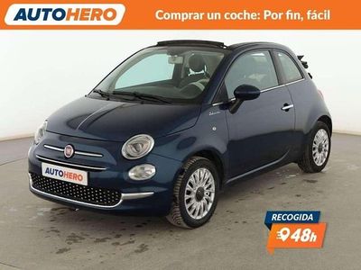 Usado Fiat 500 Dolcevita 71 CV (52 kW) 2021 Azul Descapotable