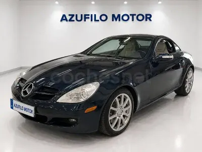 Usado Mercedes SLK350 272 CV (200 kW) 2007 Azul Descapotable