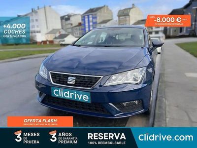 Usado Seat Leon Style 115 CV (84 kW) 2017 Azul Berlina