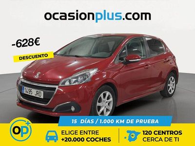 Usado Peugeot 208 Active 75 CV (55 kW) 2016 Rojo Utilitario