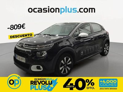 Usado Citroën C3 Feel 82 CV (60 kW) 2018 Negro Utilitario