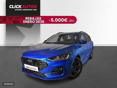Brugt Ford Focus ST-Line 125 HK (91 kW) 2024 Blå Stationcar