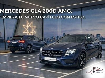 Usado Mercedes GLA200 AMG line 136 CV (100 kW) 2017 Azul SUV