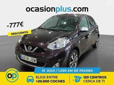 Usado Nissan Micra N-TEC 80 CV (58 kW) 2017 Negro Berlina