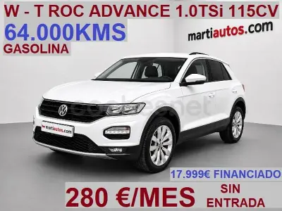 Usado VW T-Roc Advance 115 CV (84 kW) 2019 Blanco SUV