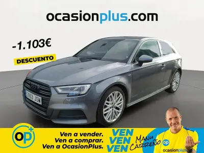 Usado Audi A3 S-Line 150 CV (110 kW) 2016 Gris / plata Berlina