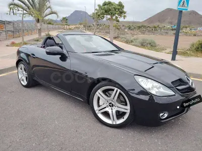 Usado Mercedes SLK200 Edition 184 CV (135 kW) 2010 Negro Descapotable