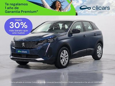 Usado Peugeot 3008 Active 130 CV (95 kW) 2022 Azul SUV