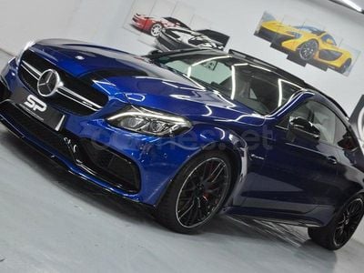 Usado Mercedes C63S AMG 510 CV (375 kW) 2017 Azul Coupe