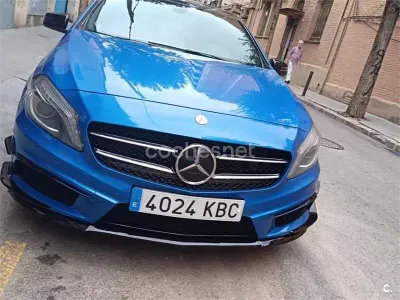 Usado Mercedes A220 AMG line 170 CV (125 kW) 2015 Azul Berlina