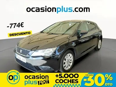 Usado Seat Leon Style 110 CV (80 kW) 2016 Negro