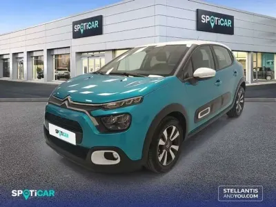 Usado Citroën C3 Feel 83 CV (61 kW) 2022 Azul Utilitario
