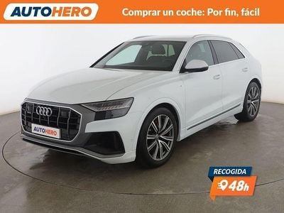 Usado Audi Q8 S-Line 286 CV (210 kW) 2019 Blanco SUV