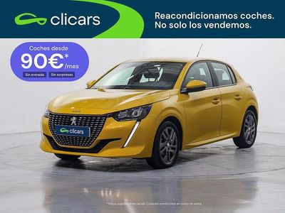 Usado Peugeot 208 Active 100 CV (73 kW) 2021 Amarillo Utilitario