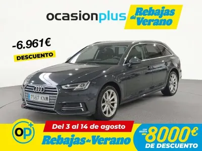 Usado Audi A4 S-Line 170 CV (125 kW) 2018 Gris Familiar