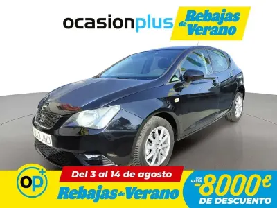Usado Seat Ibiza Reference 90 CV (66 kW) 2015 Negro Utilitario