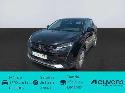 Usado Peugeot 3008 Active 131 CV (96 kW) 2021 Negro SUV
