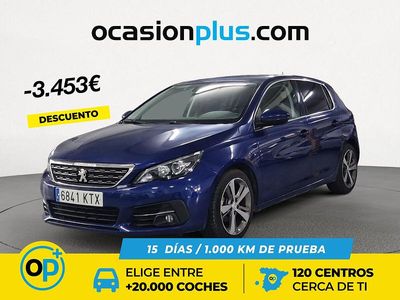 Usado Peugeot 308 Allure 130 CV (95 kW) 2019 Azul Berlina