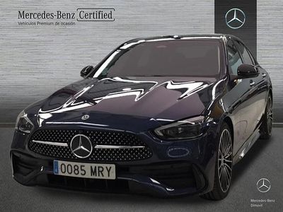 Azul Usado 2024 Mercedes C220 AMG line Berlina | 45.900 € (Precio justo)