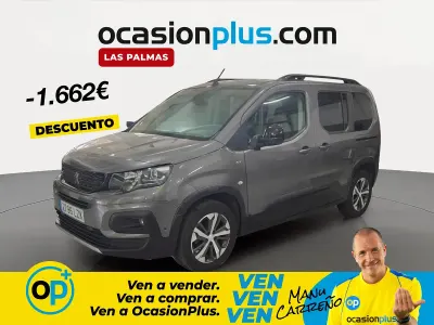 Usado Peugeot Rifter GT 100 CV (73 kW) 2022 Gris Monovolumen