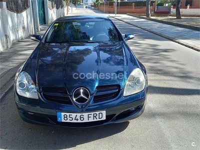 Usado Mercedes SLK200 163 CV (119 kW) 2004 Azul Descapotable