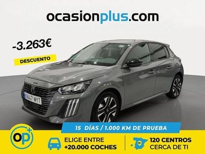 Usado Peugeot 208 Allure 100 CV (73 kW) 2025 Gris Utilitario