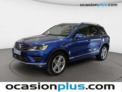 Usado VW Touareg R-line 204 CV (150 kW) 2016 Azul SUV