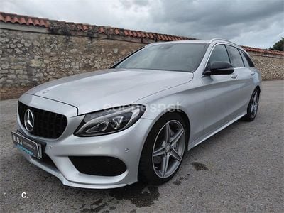 Gris / plata Usado 2016 Mercedes C180 AMG line Familiar | 19.600 € (Un poco caro)