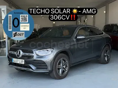 Usado Mercedes GLC300e 306 CV (225 kW) 2022 Gris / plata Coupe