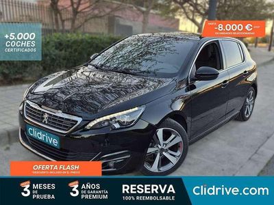 Usado Peugeot 308 SW GT-line 131 CV (96 kW) 2015 Negro Familiar