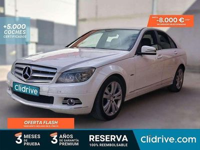 Usado Mercedes C200 136 CV (100 kW) 2009 Blanco Berlina