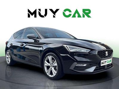 Usado Seat Leon FR 131 CV (96 kW) 2023 Negro Utilitario