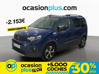 Usado Peugeot Rifter GT-line 100 CV (73 kW) 2019 Azul Monovolumen