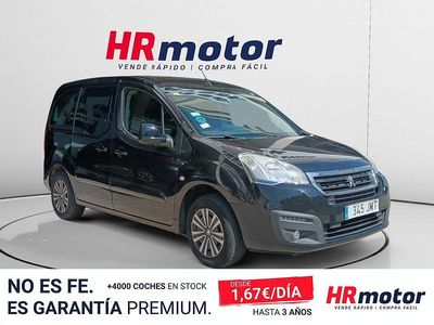 Usado Peugeot Partner Active 99 CV (72 kW) 2016 Negro Monovolumen