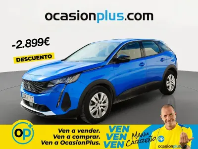 Usado Peugeot 3008 Active 130 CV (95 kW) 2022 Azul SUV