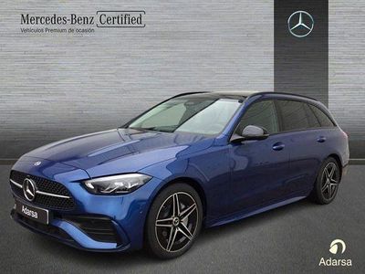 Usado Mercedes C220 AMG line 200 CV (147 kW) 2024 Azul espectral