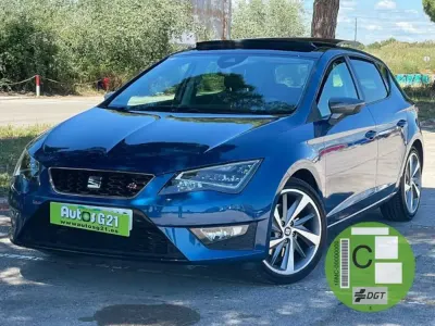 Usado Seat Leon FR 184 CV (135 kW) 2016 Azul Berlina