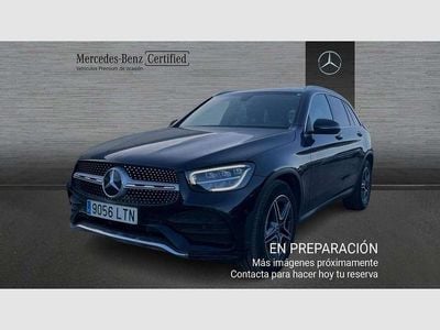 Usado Mercedes GLC220 170 CV (125 kW) 2021 Negro SUV