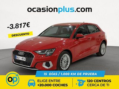 Rojo Usado 2023 Audi A3 Advanced Plus Berlina | 23.290 € (Buen precio)